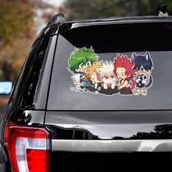 anime sticker, my hero academia sticker, anime decal, my hero academia, my hero academia decal, manga decal
