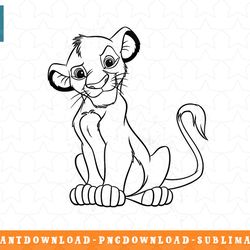 disney the lion king simba smirk paint splatter png, sublimation, digital download