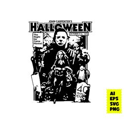 michael myers halloween 1978 horror movie svg, horror movie svg, michael myers svg, halloween svg, ai digital file