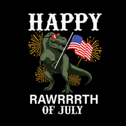 happy rawrrrth of july svg, independence svg, independence t rex, happy 4th of july, independence dino