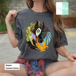 comfort colors maleficent villain, maleficent villan disney shirt, disney witch shirt, bad girls disney shirt, maleficen