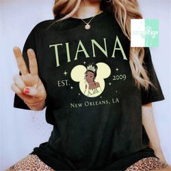 tiana princess comfort colors shirt, disney the princess and the frog shirt, disney princess shirt, mickey ears shirt, d