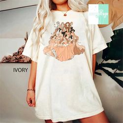 vintage princess shirt, walt disney princess shirt, disney comfort colors shirt, princess character shirt, retro disneyl