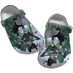 edward scissorhands clog shoes unisex, edward scissorhands crocs, movie sandals, movie crocs, edward scissorhands