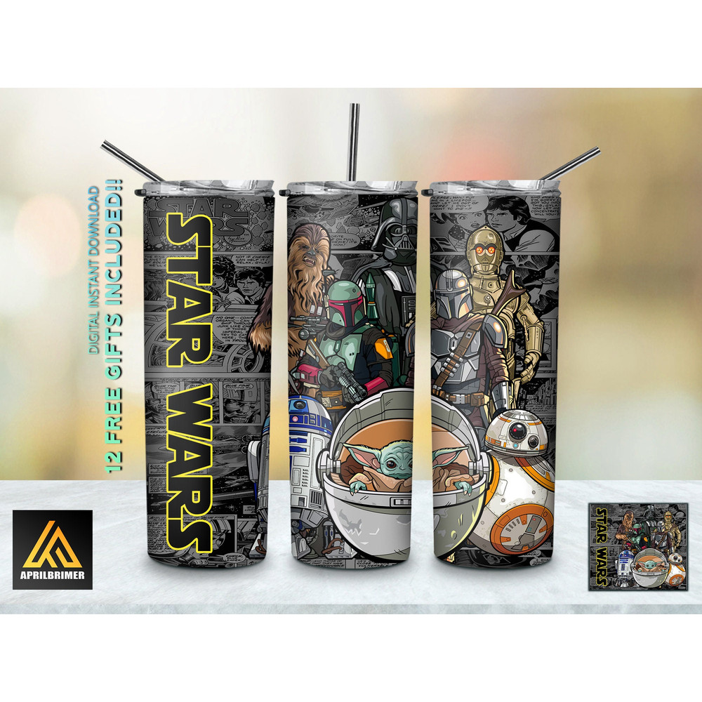 Movie Characters 20 Oz Skinny Tumbler StraightTapered Wrap Png Sublimation Design, Movie Characters Tumbler PNG File, Movie Characters Png-65.jpg