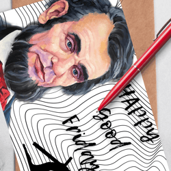 good friday! a digital greeting card with the leader abraham lincoln.
