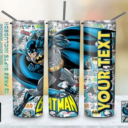 personalized super hero tumbler, personalized straighttapered wrap skinny tumbler, super hero sublimation skinny tumbler