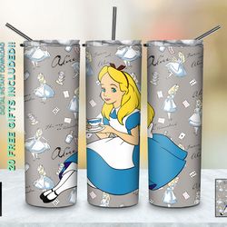 princess tumbler,princess girl cute straighttapered wrap skinny tumbler,princess woman cartoon sublimation skinnytumbler
