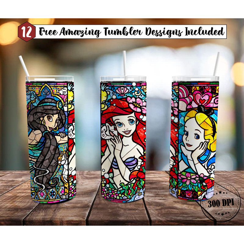 Princess 20oz Skinny Tumbler Sublimation, Princess for StraightTapered Png, Movies Tumbler PNG Digital Download.jpg