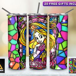 princess tumbler, princess girl birthday straighttapered wrap skinny tumbler,princess fantasy sublimation skinny tumbler