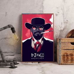 django unchained poster, movie poster, film poster, wall art, wall decor, prints, home decor, redemption through