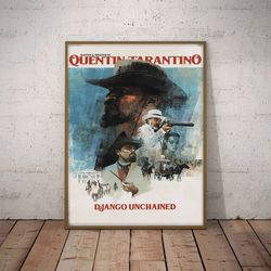 django unchained poster, movie poster, film poster, wall art, wall decor, prints, home decor, justice unmasked poster