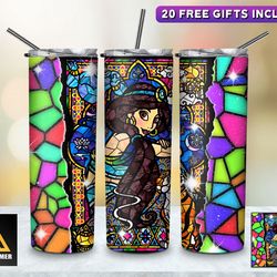 princess tumbler, princess girl cute straight tapered wrap skinny tumbler, princess birthday sublimation skinny tumbler
