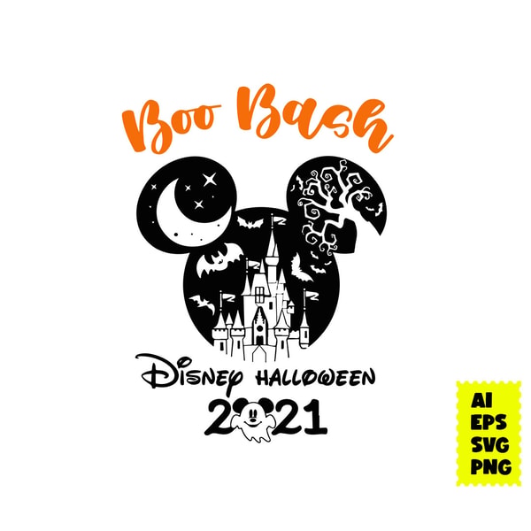 Boo Bash Disney Halloween 2021 Svg, Mickey Mouse Svg, Disney - Inspire ...