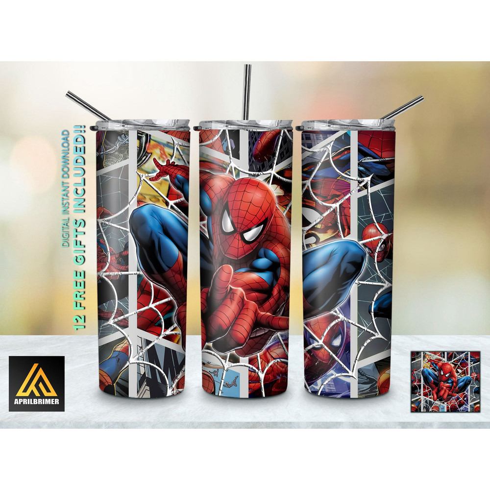 Super Hero 20 Oz Skinny Tumbler StraightTapered Wrap Png Sublimation Design, Super Hero Tumbler PNG File Digital Download-2.jpg
