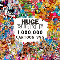 1 Million Cartoon Svg Mega Bundle for Cricut Silhouette Files