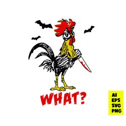 chicken mashup michael myers what halloween svg, michael myers svg, chicken svg, halloween svg, ai digital file