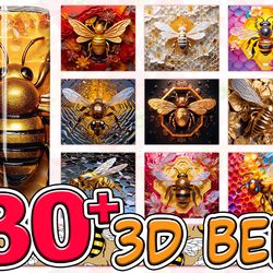 3d new styles bee 20oz straight skinny tumbler sublimation, 3d animal tumbler design png, 20oz tumbler sublimation desig