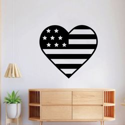 love & usa flag wall art laser cut files, metal wall art, cnc cutting router