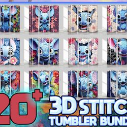 3d colorful cartoon tumbler sublimation design bundle, movie 20 oz skinny straight & tapered tumbler, tumbler wrap png,