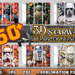 3d movie 20 oz skinny tumbler design bundle, colorful movie 20 oz tumbler design template for sublimation, movie tumbler