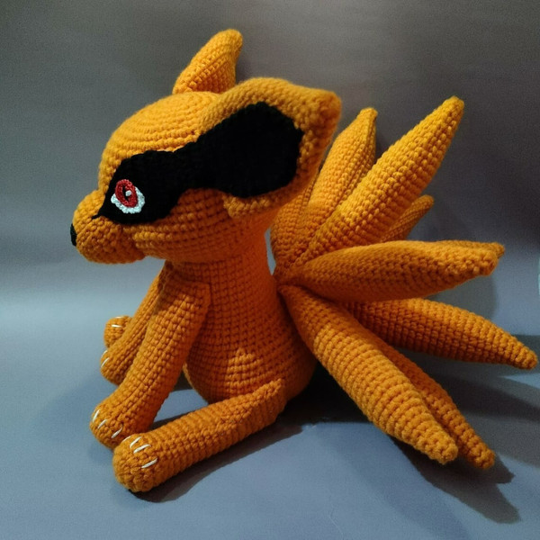 Kurama Amigurumi Pattern, Naruto Anime Crochet Pattern, Hand Inspire