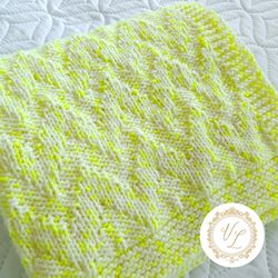 Beginner Friendly Blanket Knitting Pattern | Easy Pattern in English | Baby Blanket | V7