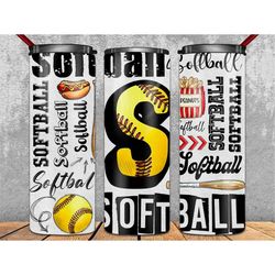 Softball Tumbler png, Sublimation Tumbler Designs Softball,20oz Skinny Tumbler Wraps Templates,Softball Tumbler,Raising