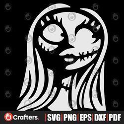 sally face svg nightmare before christmas svg, sally svg