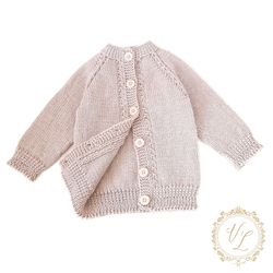 Cardigan For Baby Knitting Pattern | Baby Cardigan Pattern | PDF Knitting Pattern | 0 to 4 years | V69