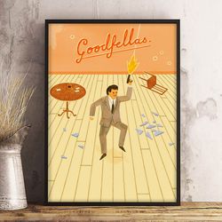 goodfellas poster, movie poster, film poster, wall art, wall decor, prints, home decor, the unseen side of the city post
