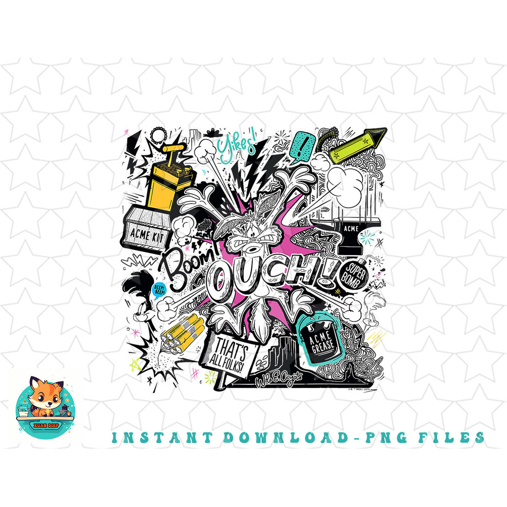 Looney Tunes Roadrunner Wiley Thats All Folks png, sublimation, digital download.jpg