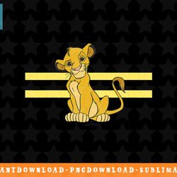 disney the lion king simba stripe portrait png, sublimation, digital download
