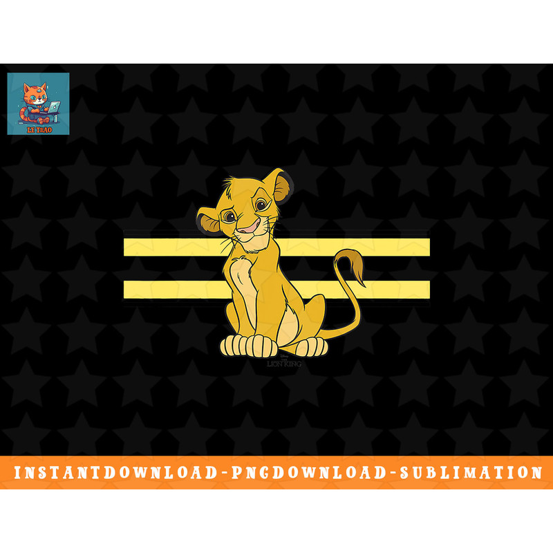 Disney The Lion King Simba Stripe Portrait png, sublimation, digital download.jpg