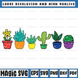 gay pride plant pots rainbow flag lgbtq gardening svg, rainbow plants svg png, pride plants, lgbt svg, digital download
