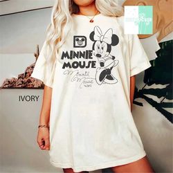 minnie mouse shirt, vintage minnie mouse shirt, color comfort shirts, retro minnie shirt, matching family disney shirts,