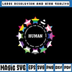 human pride design svg human lgbtq flag svg, lgbtq pride svg png, digital download