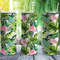 Summer Tropical Flamingos Tumbler, Summer Tropical Flamingos Skinny Tumbler.png