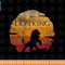 Disney The Lion King Simba Sunset Silhouette Distressed png, sublimation, digital download.jpg