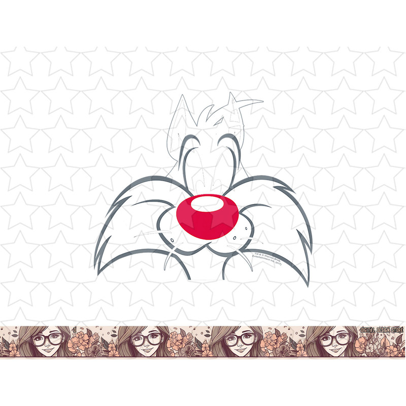 Looney Tunes Sylvester Face png, sublimation, digital download .jpg