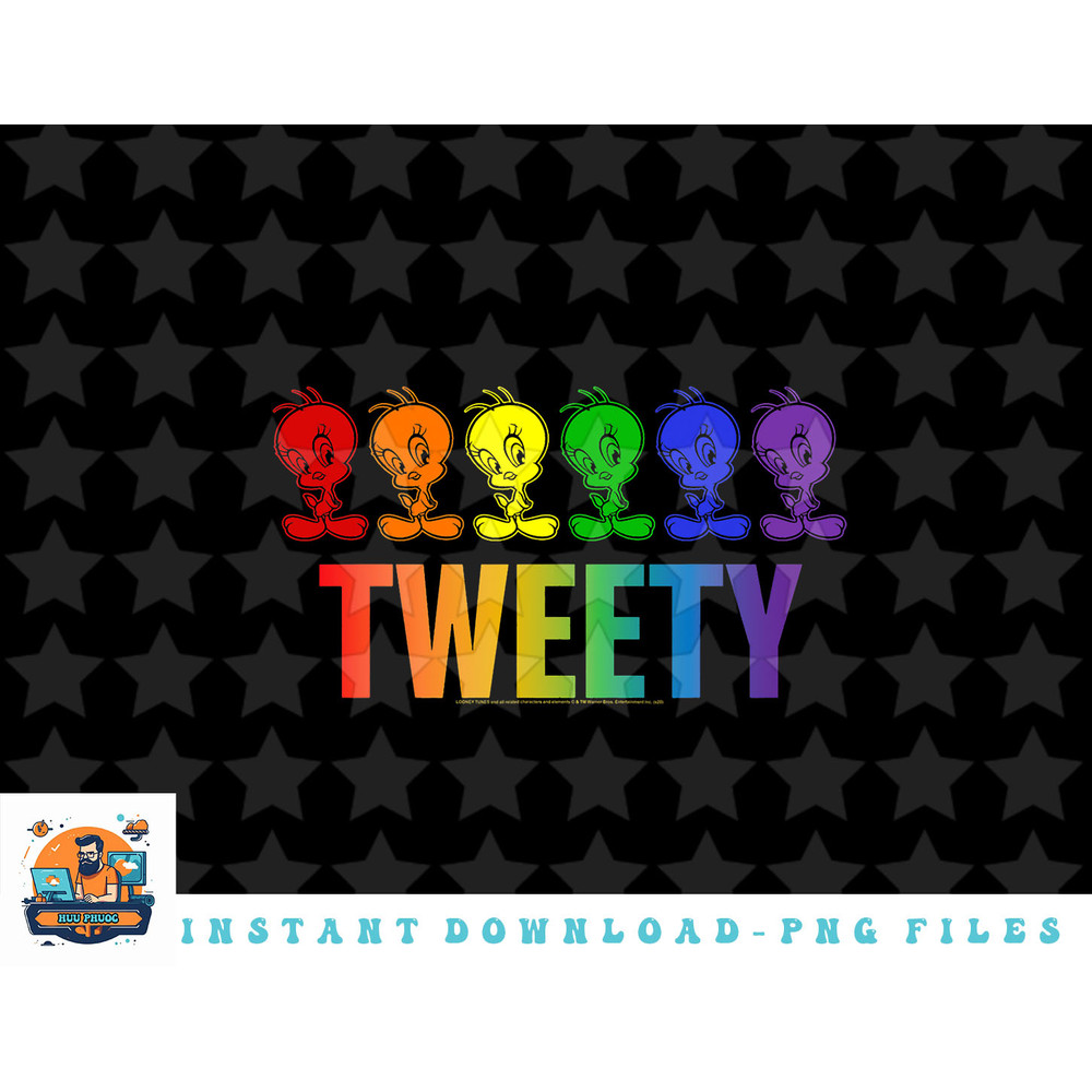 Looney Tunes Pride Tweety Rainbow png, sublimation, digital download.jpg