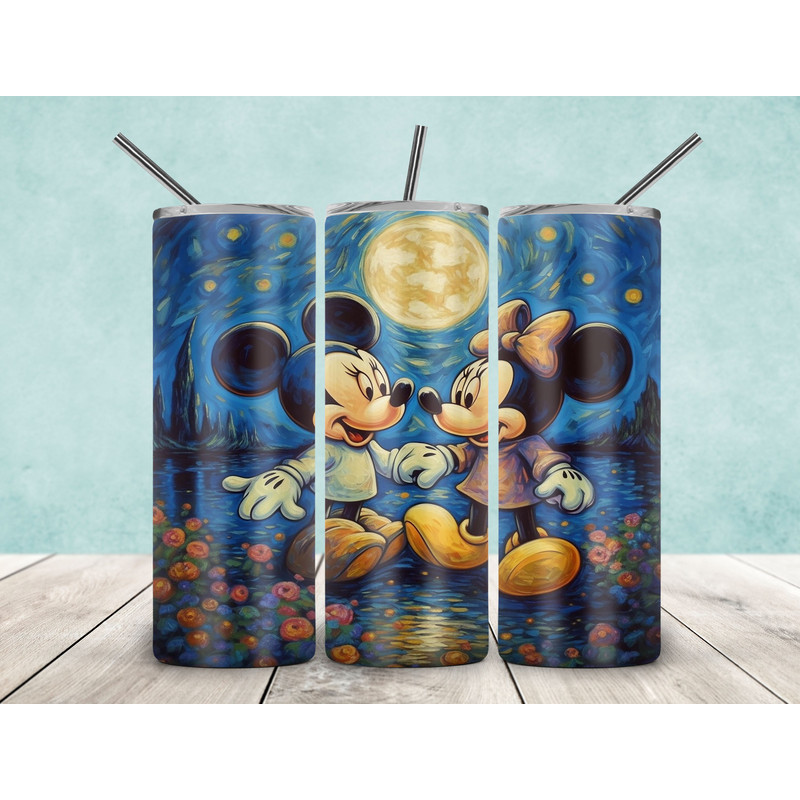 Mickey And Minnie 20oz Skinny Tumbler, Mickey Sublimation, Skinny Tumbler Png, Mickey Tumbler Png, Minnie Tumbler Wrap, Mickey Mouse Png-3.jpg