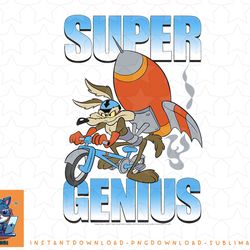 looney tunes wile e. coyote super genius png, sublimation, digital download