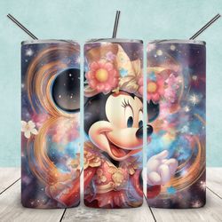 minnie tumbler, minnie sublimation straighttapered wrap skinny tumbler, minnie mouse sublimation skinny tumbler