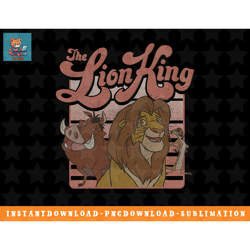 Disney The Lion King Simba Timon Pumbaa Retro png, sublimation, digital download.jpg