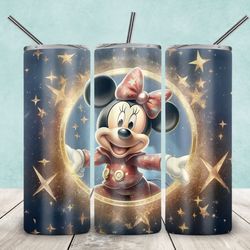 minnie tumbler, minnie sublimation straighttapered wrap skinny tumbler, minnie mouse movies sublimation skinny tumbler