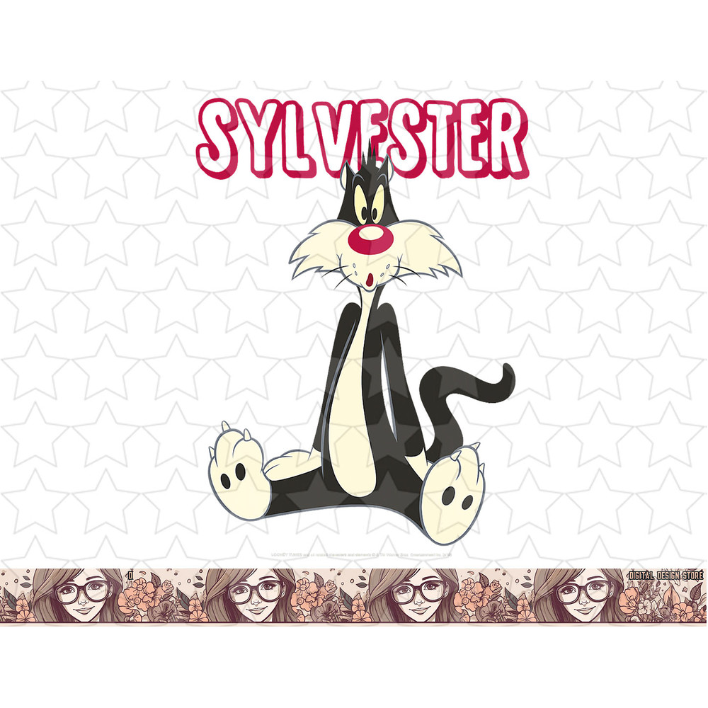 Looney Tunes Sylvester Portrait png, sublimation, digital download .jpg