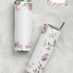 floral tumbler, floral skinny tumbler, floral enchantment tumbler