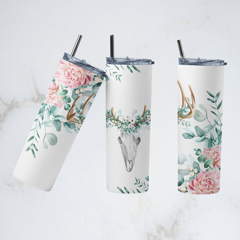 Floral Tumbler, Floral Skinny Tumbler, Floral Splendor Tumbler.png