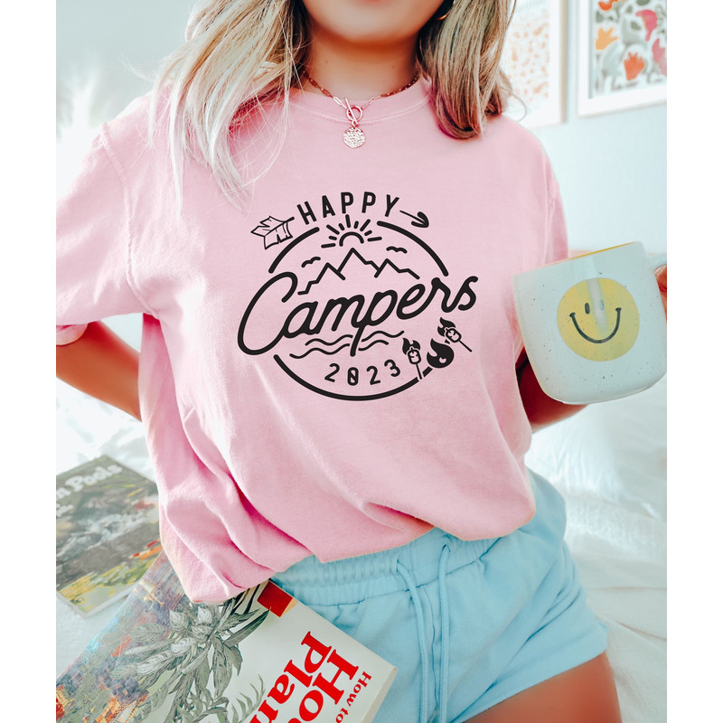 Happy Campers 2023 Shirt, Happy Camping Shirt, Camping Gifts, Nature Lover Gift, Camping Lover, Family Camp Shirts, Matching Travel Tees - 1.jpg